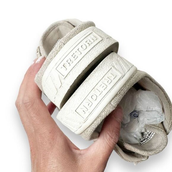 Tretorn Cam Slip-On Backless Canvas Sneakers in Natural Sand Women’s Size 9 - Picture 9 of 12